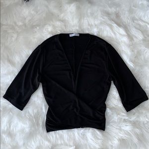 Zara black crop top